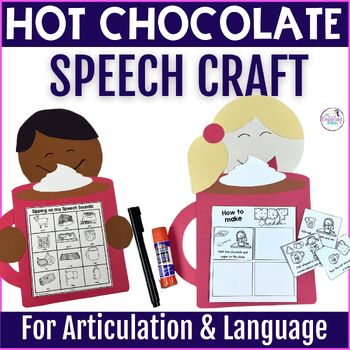 Fun and engaging hot chocolate speech therapy craft for articulation and language skills.