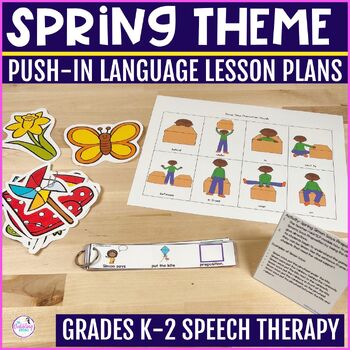 Spring Speech Therapy Activities Language Lesson Plan for Push-In Preschool-2nd
