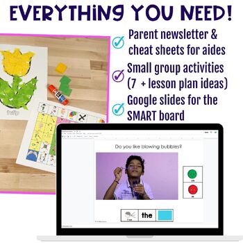 Spring Speech Therapy Activities Language Lesson Plan for Push-In Preschool-2nd - Image 2