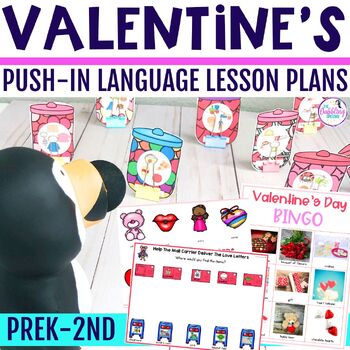 Speech Therapy Valentine's Day Activities Push-In Language Therapy Lesson Plans