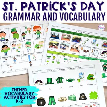 St. Patrick's Day Speech Therapy Activities for Vocabulary & Language Goals