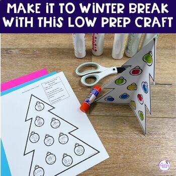 Christmas Crafts Speech Therapy Winter Language Activities 3D Christmas Tree - Image 2