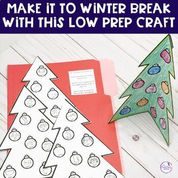 Christmas Tree Craft Speech and Language Therapy Articulation, Verbs, Vocabulary - Image 4