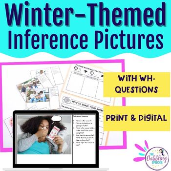 Winter Inferencing Real Photos for Winter Speech & Language Therapy