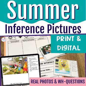 Summer Inferencing Picture Task Cards Social Inferences and Predictions