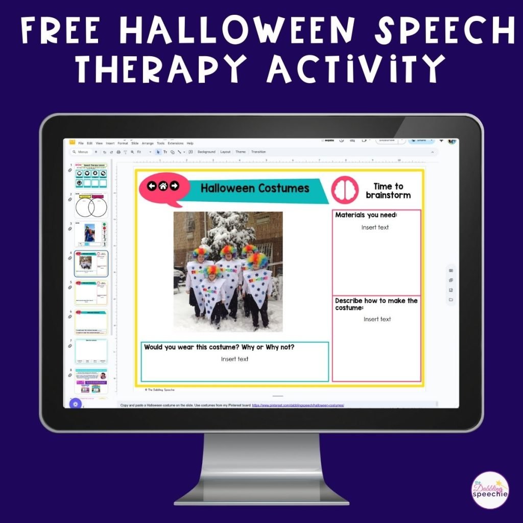 Fun and easy Halloween speech and language activities for mixed groups