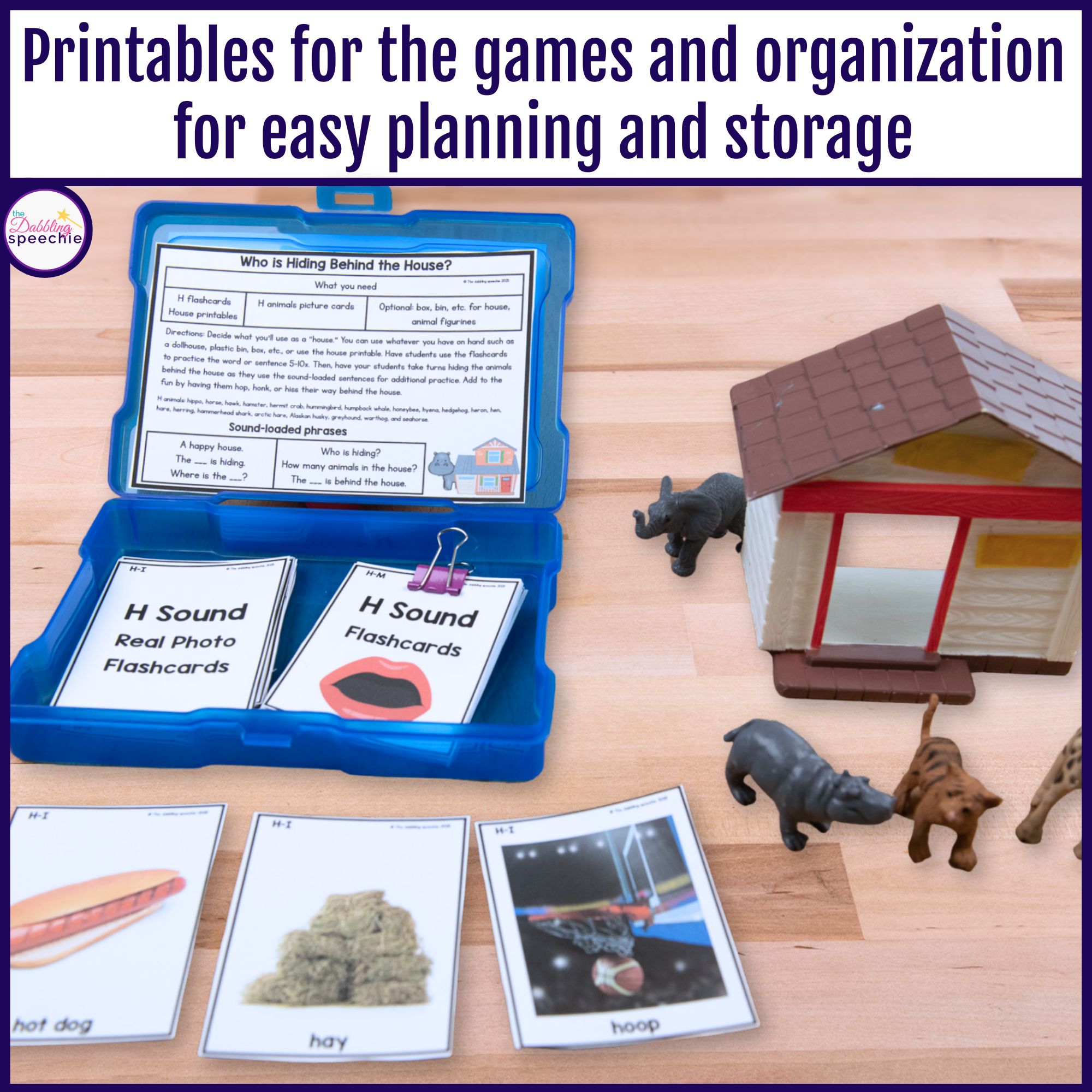 H articulation flashcards with games and activities.