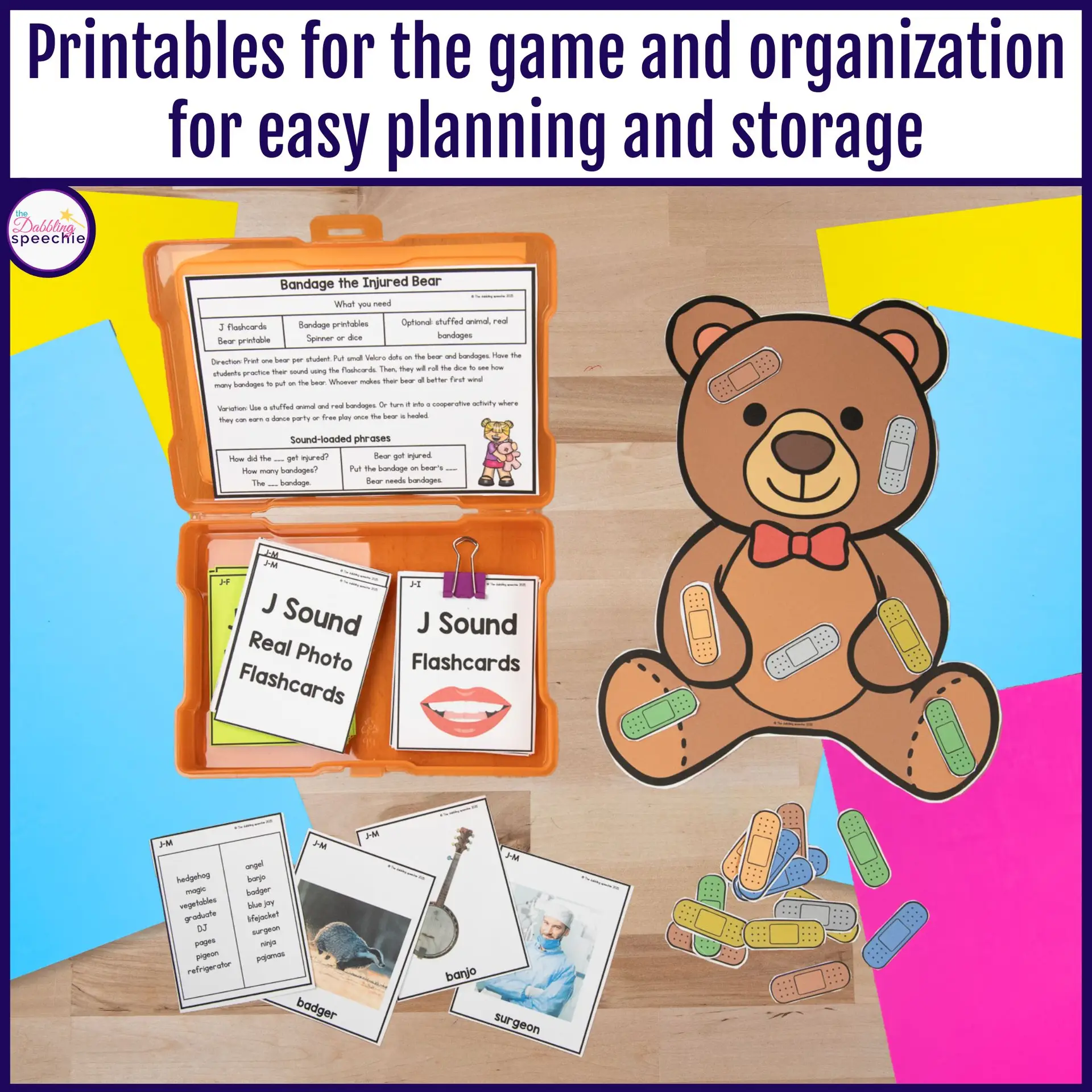 J articulation flashcards games and activities for high trial drill practice.