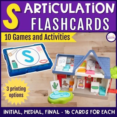S articulation flashcards with games and activities for high trial drill practice that is fun!