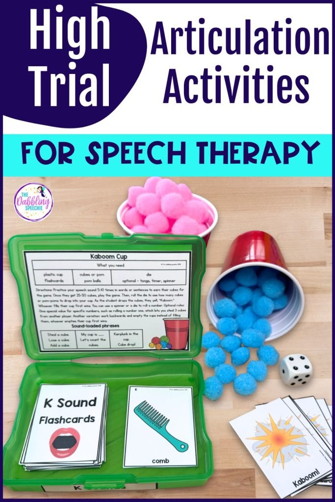 Get ideas for articulation activities for speech therapy to use with any sound!