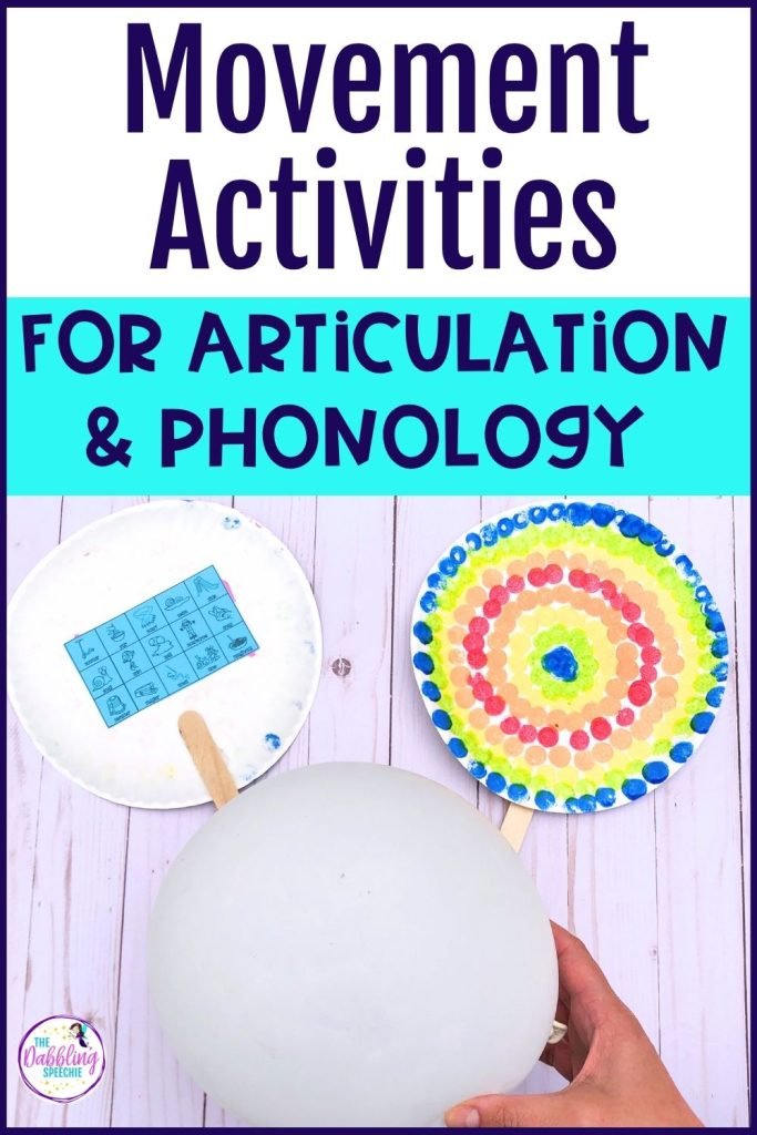 Get movement ideas for articulation activities to use with preschoolers