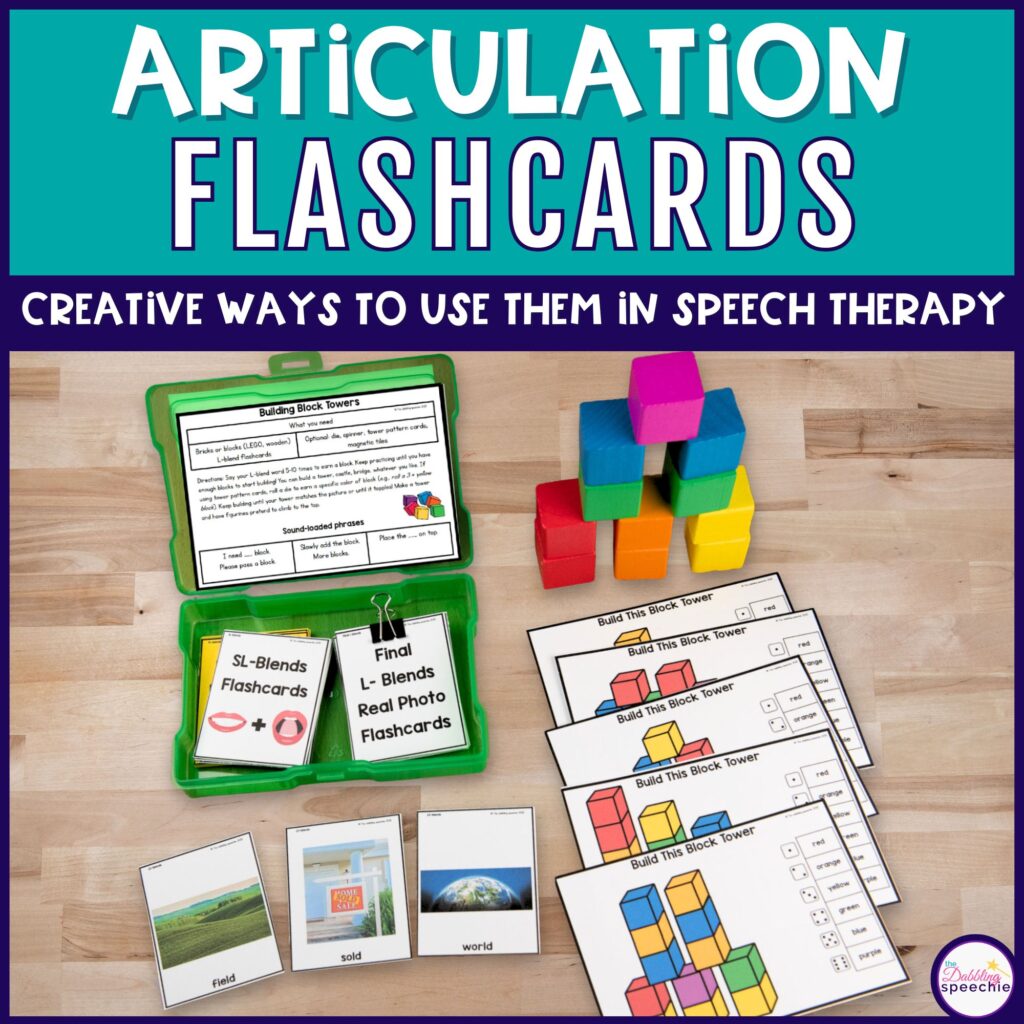 articulation cards used for mixed group speech therapy