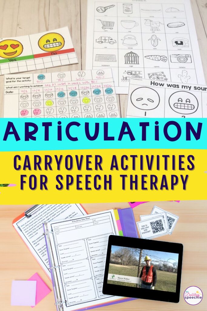 Free articulation carryover activities for elementary and middle school.