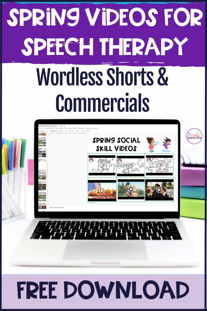 Learn how to use spring commercials for speech and language goals.