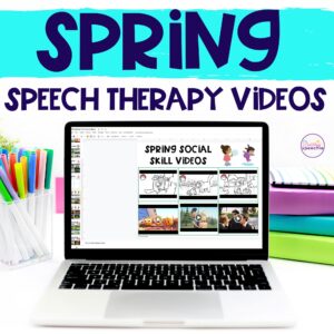 Spring speech therapy videos for planning mixed group lessons