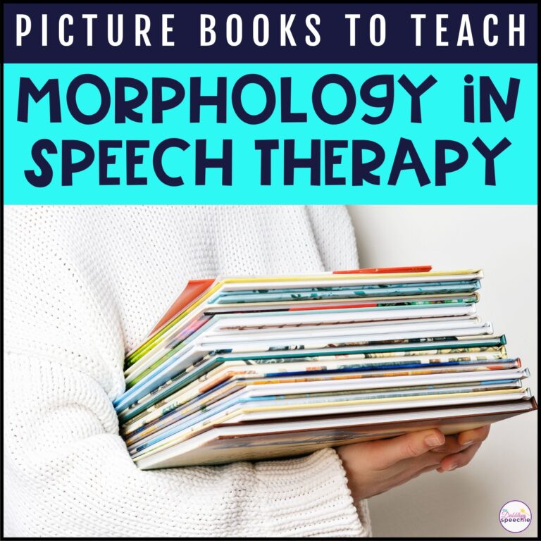 Use picture books to teach morphology in speech therapy