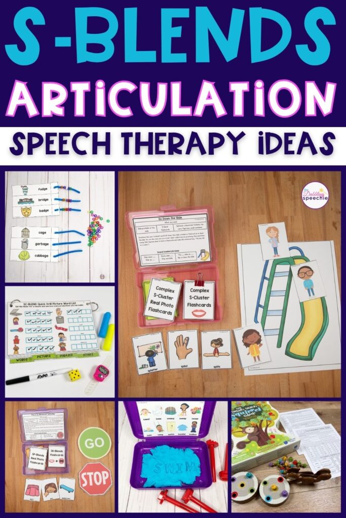 s-blends articulation activities to help you get high trials at the word, sentence and conversation levels.