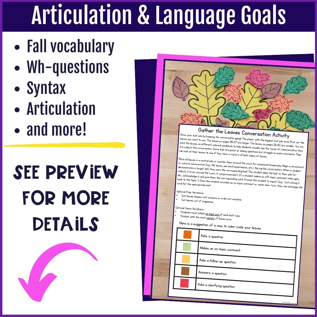Seasonal Speech Therapy Middle School Activities Spring, Summer, Fall & Winter - Image 4