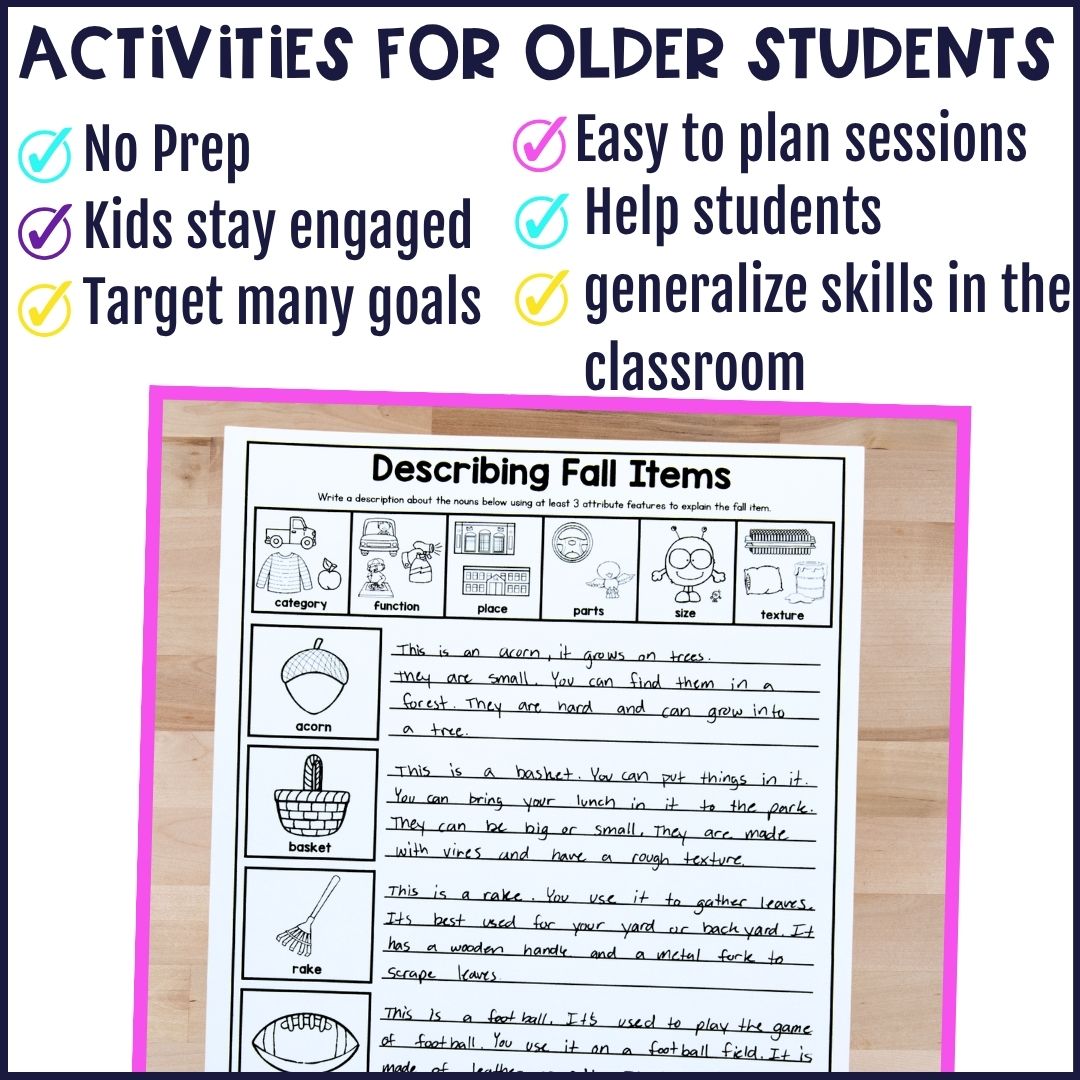 Summer Speech Therapy Activities for Middle School No Prep Articulation Language - Image 3